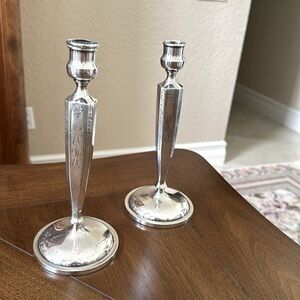 Sterling silver candlesticks